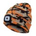Kappe Mütze mit Stirnlampe Led Licht USB 14 Farben